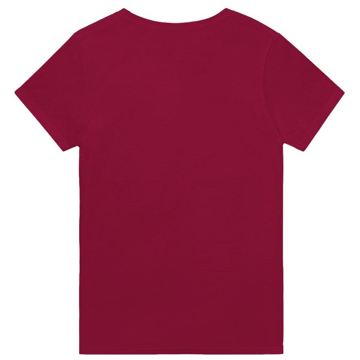 Red t-shirt on a white background